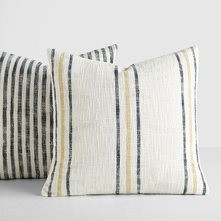 Casual Comfort Bengal Framed Stripe 2pk Square Throw Pillow, One Size, Multiple Colors