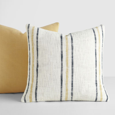 Casual Comfort Yarn Dyed Framed 2pk Square Throw Pillow