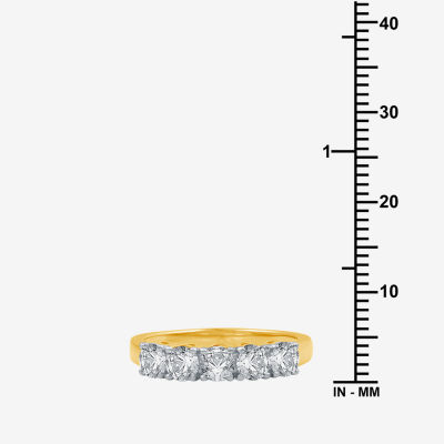 1 CT.T.W. Natural Diamond 10K Yellow Gold 5-Stone Wedding Band