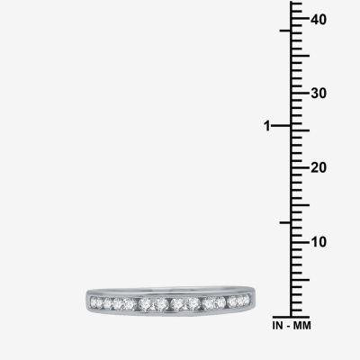 1/4 CT. T.W. Lab Grown White Diamond 10K Gold Wedding Band