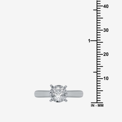 (H-I / I1) Round 1 1/2 CT. T.W. Lab Grown Diamond Bridal Set 10K or 14K Gold