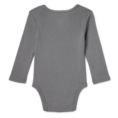 Okie Dokie Baby Boys Crew Neck Long Sleeve Bodysuit