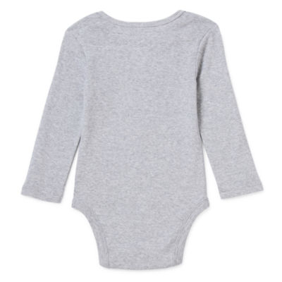 Okie Dokie Baby Unisex Crew Neck Long Sleeve Bodysuit