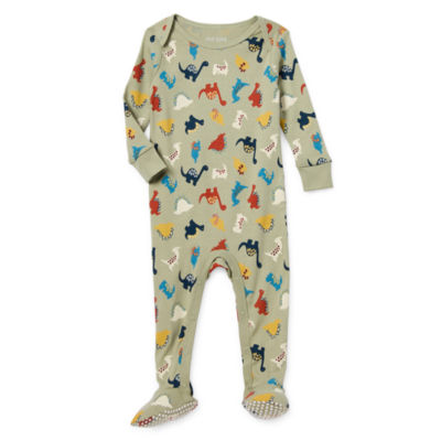 Okie Dokie Baby Boys Footed Long Sleeve One Piece Pajama