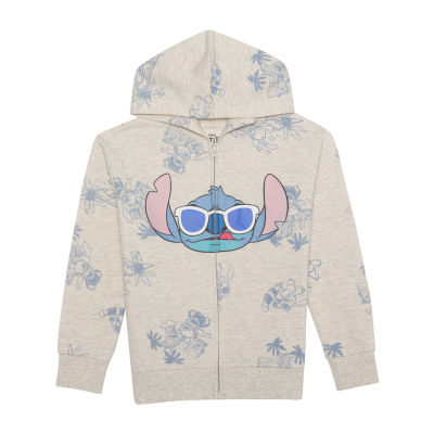 Disney Collection Little & Big Boys Stitch Fleece Zipper Hoodie