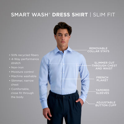 Haggar® Men’s Smart Wash® Slim Fit Dress Shirt