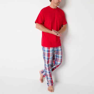 St. John's Bay Mens Crew Neck Short Sleeve Pajama Top