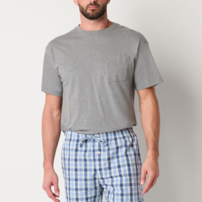 St. John's Bay Mens Short Sleeve Crew Neck Pajama Top