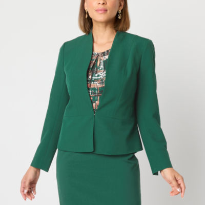Black Label by Evan-Picone Womens Classic Fit Suit Jacket
