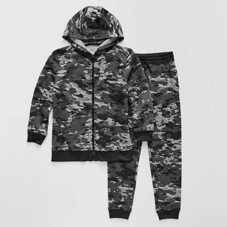 Xersion Little & Big Boys 2-pc. Pant Set, M (10-12) Husky, Black