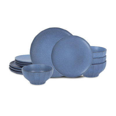 Stone + Lain Rio 12-pc. Stoneware Dinnerware Set