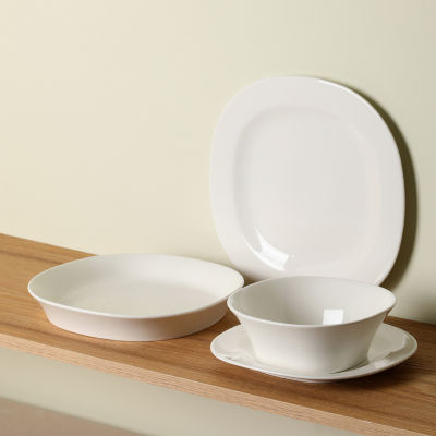 Stone + Lain Quadro 4-pc. Porcelain Dinner Plate