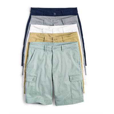 St. John's Bay Mens 10" Mid Rise Stretch Fabric Cargo Short