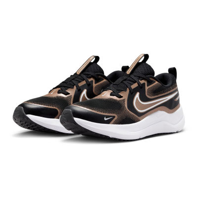 Nike Cosmic Runner Big Kid Boys Running Shoes, Color: Black White