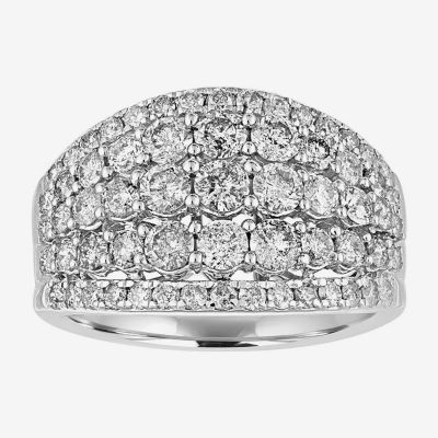 2 CT.T.W. Natural Diamond 14K White Gold Ring