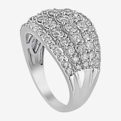 2 CT.T.W. Natural Diamond 14K White Gold Ring