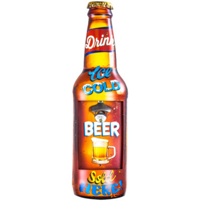 “Ice Cold Beer” Metal Bottle Opener