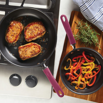 Rachael Ray Create Delicious Hard Anodized 2-pc. Deep Frying Pans