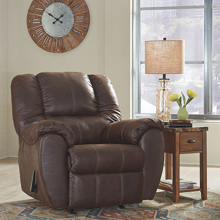 Signature Design By Ashley McGann Rocker Recliner, One Size, Brown