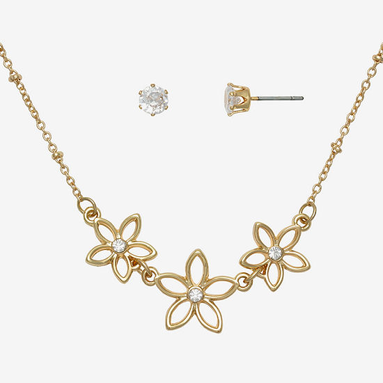 Mixit Pendent Necklace & Stud Earring 2-pc. Flower Jewelry Set