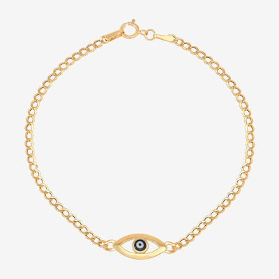 14K Gold Evil Eye Charm Bracelet JCPenney