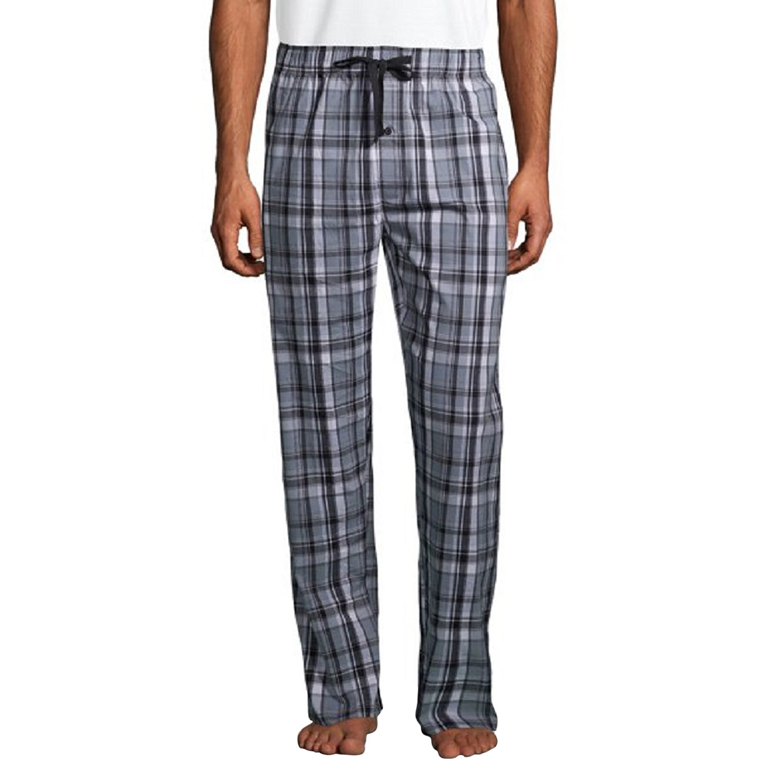 Hanes Mens Pajama Pants, Color: Gray Black - JCPenney