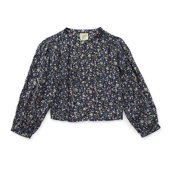 Thereabouts Little & Big Girls Long Sleeve Blouse