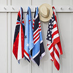 Outdoor Oasis Patriotic American Flag Printed Beach Towel
