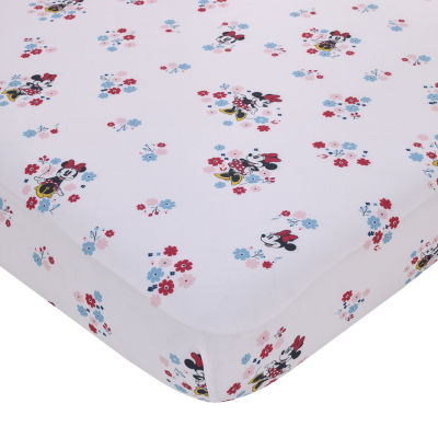 Disney Collection Minnie Mouse Crib Sheet, Color Pink JCPenney