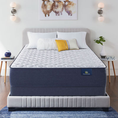 Serta® Classic Elite Extra Firm Mattress + Box Spring , Color White