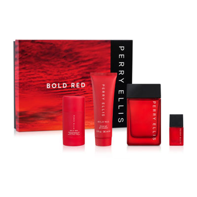 Perry Ellis Bold Red Eau De Toilette 4-Pc Gift Set ($107 Value)