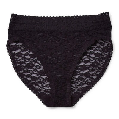 Ambrielle Everyday Thong with Lace Trim Panty - JCPenney