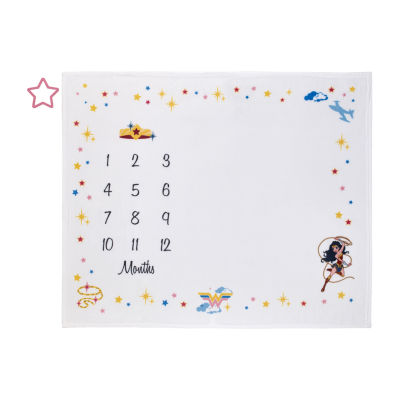 Warner Bros Wonder Woman Baby Milestone Blanket
