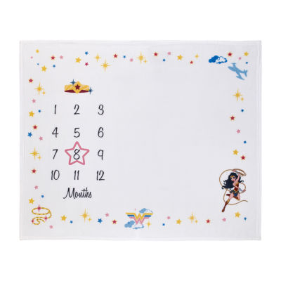 Warner Bros Wonder Woman Baby Milestone Blanket