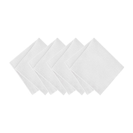 Elrene Home Fashions Water & Stain Resistant Laurel Set 4-pc. Napkins, One Size, White