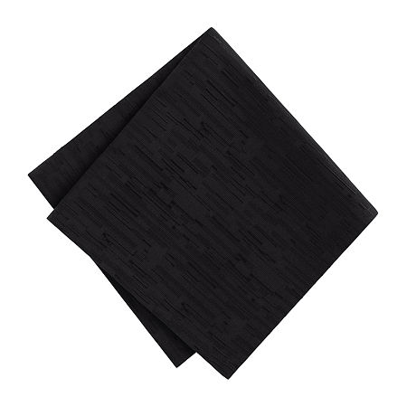 Elrene Home Fashions Water & Stain Resistant Continental 4-pc. Napkins, One Size, Black