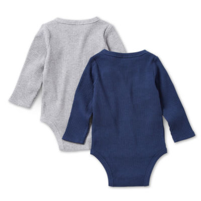 Okie Dokie Baby Boys 2-pc. Long Sleeve Bodysuit