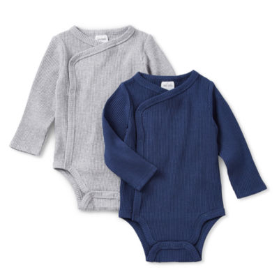 Okie Dokie Baby Boys 2-pc. Crew Neck Long Sleeve Bodysuit