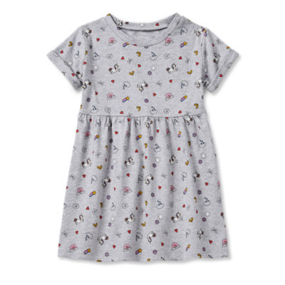 Okie Dokie Toddler & Little Girls Short Sleeve A-Line Dress