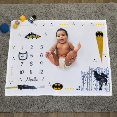 Warner Bros Batman Baby Milestone Blanket