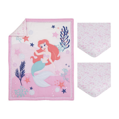 Disney Collection 3-pc. Ariel The Little Mermaid Crib Bedding Set ...