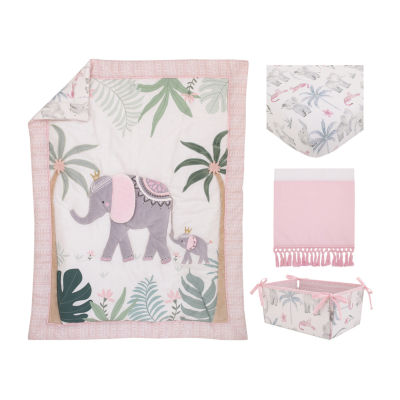 Nojo 4pc. Crib Bedding Set, Color Pink JCPenney