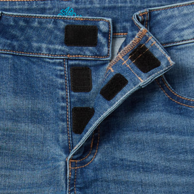 Thereabouts Little & Big Kid Girls Adaptive Adjustable Waist Stretch Fabric Straight Leg Jean