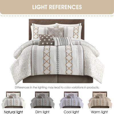 Stratford Park Quinn 15-pc. Geometric Midweight Comforter Set