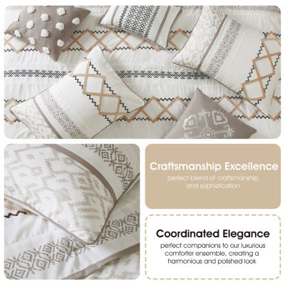 Stratford Park Quinn 15-pc. Geometric Midweight Comforter Set
