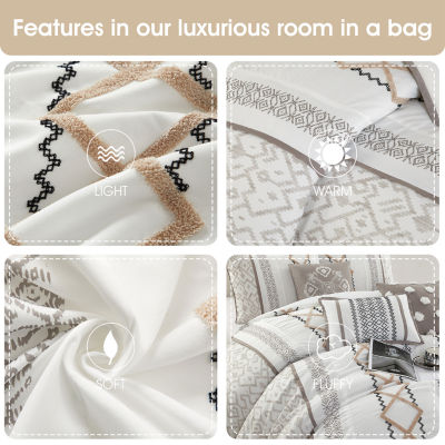 Stratford Park Quinn 15-pc. Geometric Midweight Comforter Set