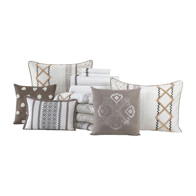 Stratford Park Quinn 15-pc. Geometric Midweight Comforter Set