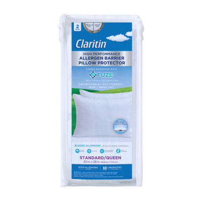 Claritin 2pk Allergen Barrier Pillow Protector