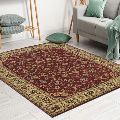 Castello Rachel Traditional Oriental Sarouk Indoor Rectangular Accent Rug