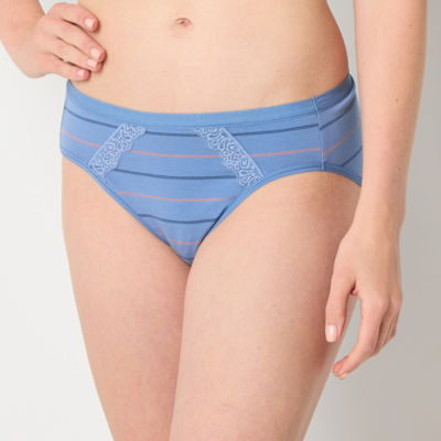 Ambrielle Organic Cotton High Cut Panty